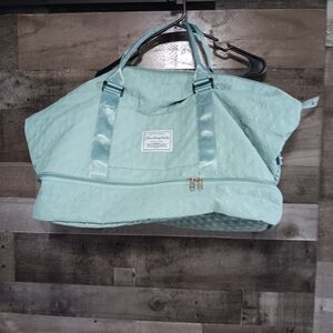 Light Blue Quilted Women's Bag